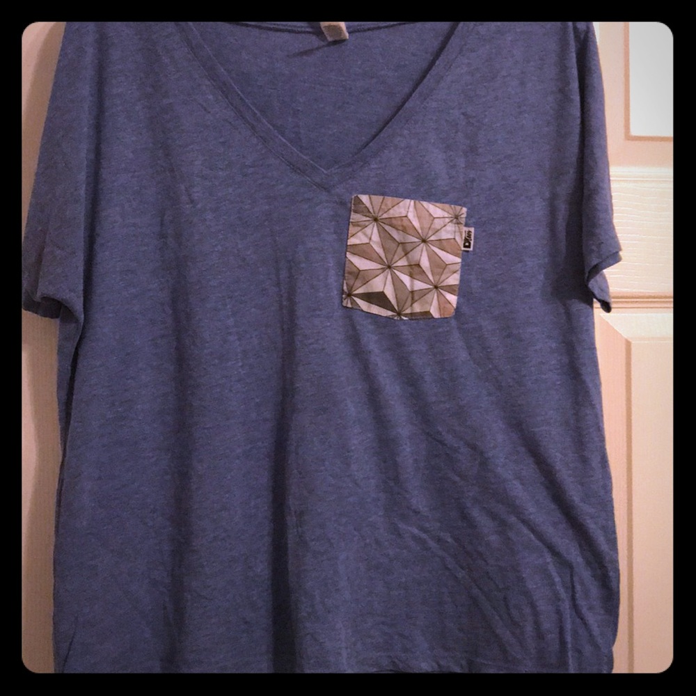 Bella Canvas Disney Epcot designed blue tee